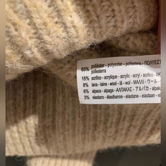Zara Beige Knit Pullover Sweater - Picture 6 of 6